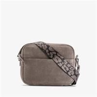 Clarks Womens Kierra Strap Dark Grey Suede Cross Body Bag Suede Casual