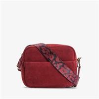 Clarks Womens Kierra Strap Maroon Suede Cross Body Bag Suede Casual