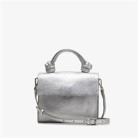 Clarks Womens Roslyn Ritzy Silver Leather Clutch Bag Leather Casual