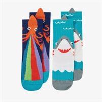 Clarks Kids Unisex,Girls,Boys Character Socks 2 Pack Infant Size 9-12