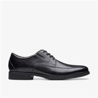 Clarks Mens Whiddon Pace Black Leather Lace Up,Oxford Shoes Leather Smart