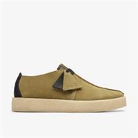 Clarks Mens Trek Cup Mid Green Suede Lace Up Suede Casual