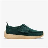 Clarks Mens,Womens,Unisex Rossendale Dark Green Moccasins Suede Casual