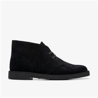 Clarks Mens Shepton Black Suede Ankle Boots,Lace Up Suede Casual