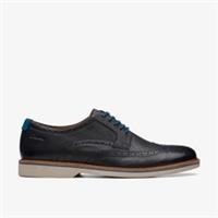 Clarks Mens Atticus LT Limit Black Leather Brogues,Lace Up Leather Casual