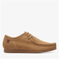 Clarks Mens Shacre II Run Dark Sand Suede Lace Up Suede Casual
