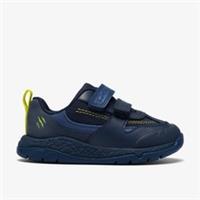 Clarks Boys Steggy Soar Toddler Navy Combination Trainers Leather Casual