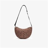 Clarks Womens Bay Slingbag Leopard Print Cross Body Bag Textile Casual