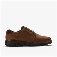 Clarks Mens Renzo Lace Tan Leather Lace Up Leather Casual