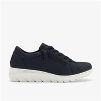 Clarks Womens Un Bay Lace Navy Nubuck Lace Up Nubuck Casual