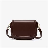 Clarks Womens Livia Saddle Burgundy Cross Body Bag Synthetic Casual