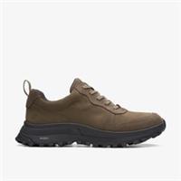 Clarks Womens ATL Trek Free Waterproof Khaki Nubuck Trainers,ATL,Walking Nubuck