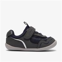 Clarks Boys Roamer Move Toddler Navy Combination Pre Walker,Riptape Synthetic