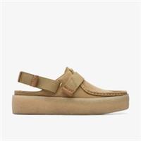 Clarks Womens WallaCup Strap Maple Suede Wallabee Suede Casual