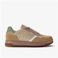 Clarks Womens Hartridge Walk Taupe Combination Trainers Leather Sports
