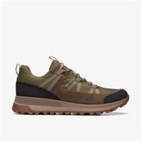 Clarks Mens ATL Trek Run GORE-TEX Dark Olive Trainers,ATL,Walking Textile Sports