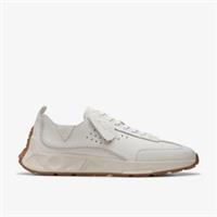 Clarks Mens Craft Speed White Leather Trainers Leather Sports