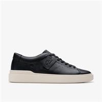 Clarks Mens Craft Swift Black Leather Trainers Leather Sports