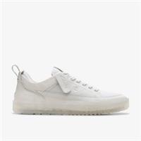 Clarks Mens Somerset Lace Off White Nubuck Trainers Nubuck Casual