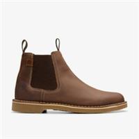 Clarks Mens Shepton Easy Beeswax Leather Ankle Boots,Chelsea Boots Leather
