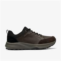 Clarks Mens Pelmo Lace Waterproof Dark Brown Lace Up,Walking Synthetic Casual