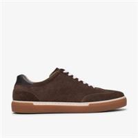 Clarks Mens Porlock Lace Grey Suede Trainers Suede Casual