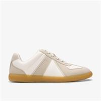 Clarks Womens Nykole Step Light Taupe Combination Trainers Synthetic Casual