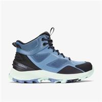 Clarks Womens Laila Hi Waterproof Navy Combination Ankle Boots,Walking Textile