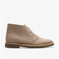 Clarks Mens Shepton Taupe Distressed Ankle Boots,Lace Up Leather Casual