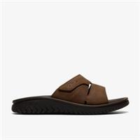 Clarks Mens Wesley Vibe Beeswax Slip Ons,Sliders Leather Casual