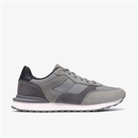 Clarks Mens Franco Run Grey Combination Trainers Suede Casual