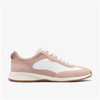 Clarks Womens Cloford Lo Pink Combination Trainers Suede Sports