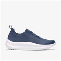 Clarks Womens Solevana Ria Denim Blue Trainers Textile Sports