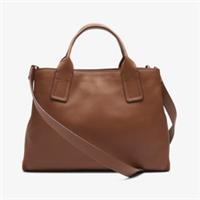 Clarks Womens The Pimsey Large Tan Shoulder Bag Leather Casual