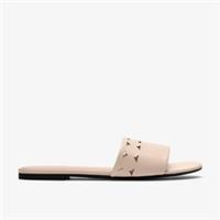 Clarks Womens Kediri Mule White Mules,Slip Ons,Flat Sandals,Sliders Synthetic