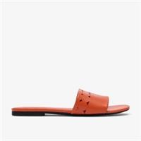 Clarks Womens Kediri Mule Orange Mules,Slip Ons,Flat Sandals,Sliders Synthetic