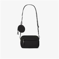 Clarks Womens Utility 2 Pocket Black Combination Cross Body Bag Textile Casual