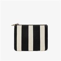 Clarks Womens Addison Pouch Black Knit Purse Textile Casual