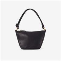 Clarks Womens Camille Tie Black Leather Shoulder Bag Leather Casual