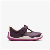 Clarks Girls Roller Bright Toddler Berry T Bar Shoes,Pre Walker Leather Casual