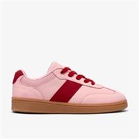 Clarks Girls Cypress Lace Older Pink Combination Trainers,Lace Up Synthetic