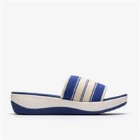 Clarks Womens Arla Hollis 2 Deep Blue Slip Ons,Wedges Textile Casual