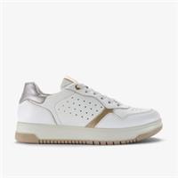 Clarks Womens Hartridge Walk White Combination Trainers Leather Sports