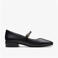 Clarks Womens Seren 30 Buckle Black Leather Mary Jane Leather Smart