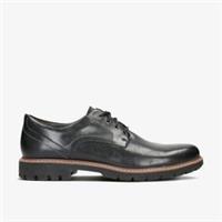 Clarks Mens Batcombe Hall Black Leather Derby Shoes,Lace Up Leather Casual