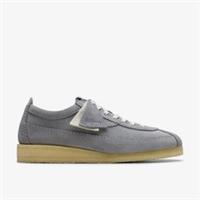 Clarks Mens Wallabee Tor Steel Grey Suede Wallabee,Lace Up Suede Casual