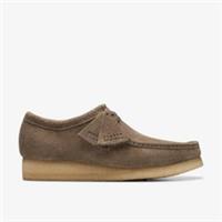 Clarks Mens Wallabee Dark Grey Suede Wallabee,Lace Up Suede Casual