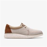 Clarks Mens RelaxLite Lace Sand Textile Lace Up Textile Casual
