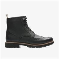 Clarks Mens Batcombe Lord Black Ankle Boots,Brogues,Lace Up Leather Casual