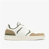 Clarks Mens Ulwell Lace White/Green Trainers Synthetic Sports